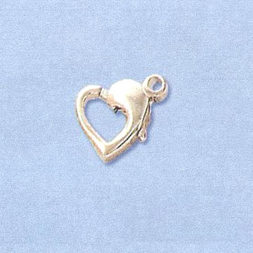 Sterling Silver Heart Lobster - Horizontal 9.5x8mm