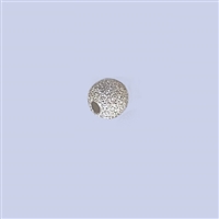 Sterling Silver Stardust Beads - 4mm