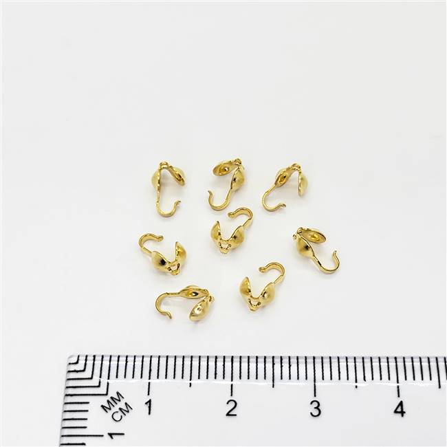 14k Gold Filled Bead Tips - Clam Shell