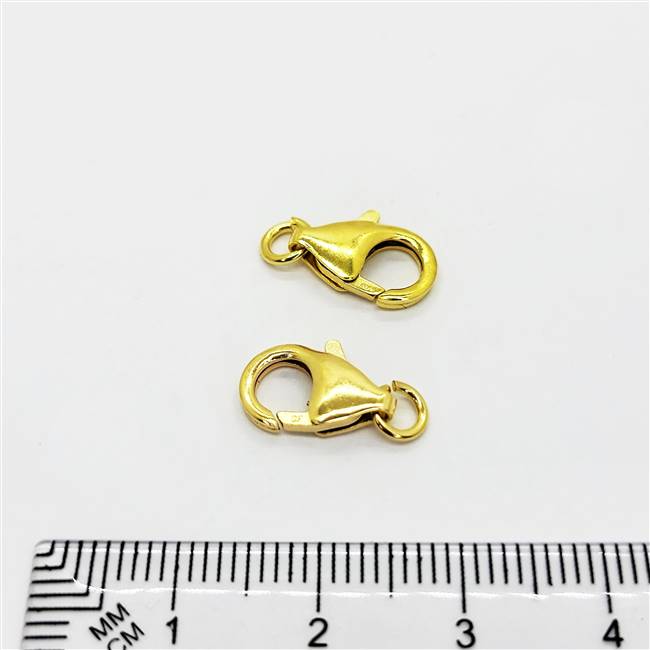 14k Gold Filled Clasp - Oval Lobster with Open Ring #3 13mm