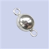 Sterling Silver Magnetic Clasp - Round Bead shape 8mm