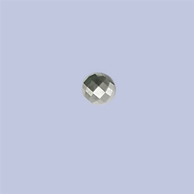 Sterling Silver Mirror Beads - 4mm