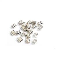 Sterling Silver Crimp Bead - 2x2mm