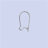 Sterling Silver Kidney Earwire - Small