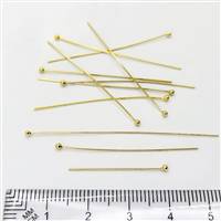 14k Gold Filled Ball Headpin - 24 Gauge 2 inch