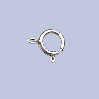 Sterling Silver Spring Ring 7mm - Open ring