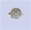 Sterling Silver Filigree - Small Round Clasp