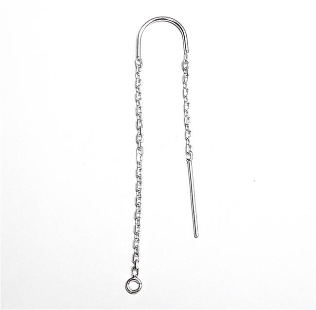 Sterling Silver Earring - Threaders with "U" Wire