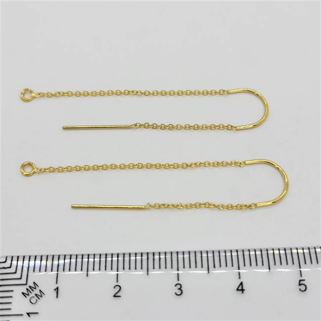 14k Gold Filled Earring - Threader with "U" Wire.