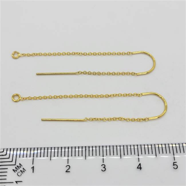 14k Gold Filled Earring - Threader with "U" Wire