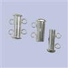 Sterling Silver Tube Clasp - 2 Row 16mm