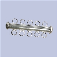 Sterling Silver Tube Clasp - 5 Row 32mm