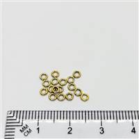 14k Gold Filled Jumpring - Closed Ring 3mm.  22 Gauge