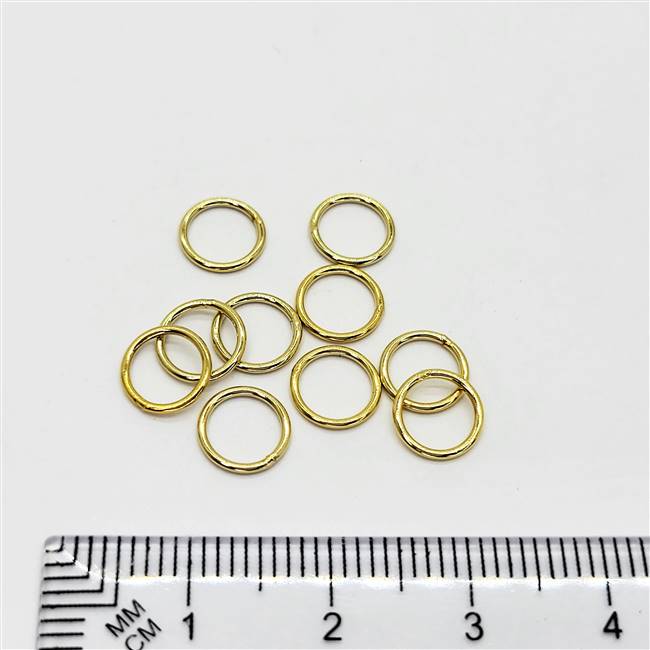 14k Gold Filled Jumpring - Closed Ring 7mm.  20.5 Gauge