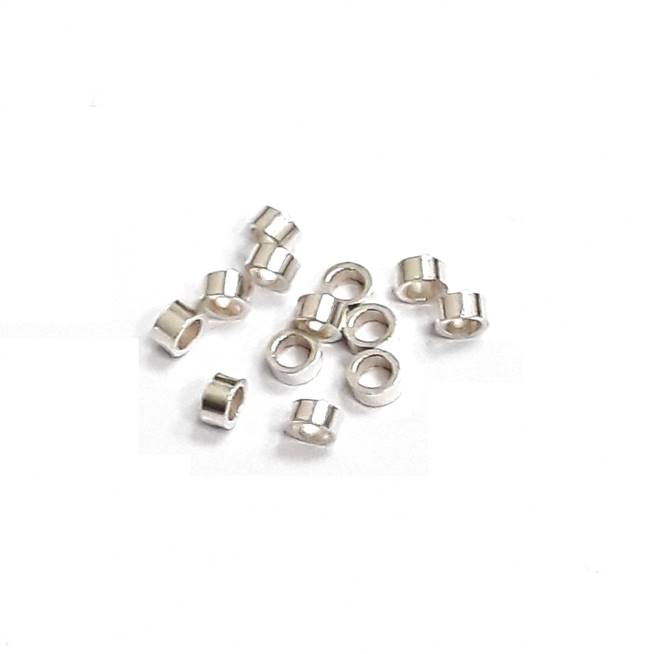 Sterling Silver Crimp Bead - 2x1mm
