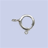 Sterling Silver Spring Ring 8mm - Open ring