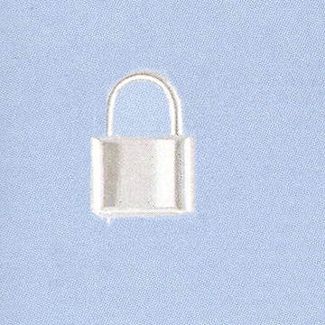 Sterling Silver Padlock Clasp - Large 14x20mm.