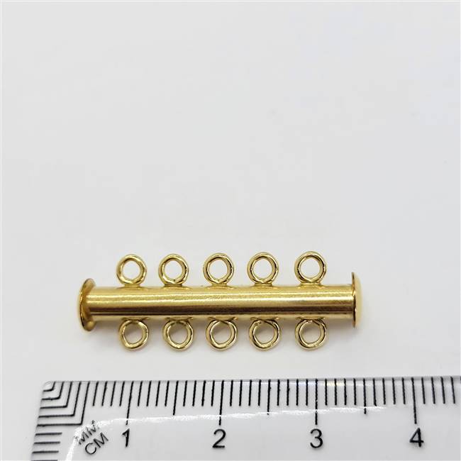 14k Gold Filled Clasp - Tube  5 Strand 32mm