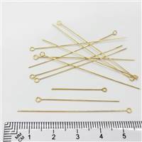 14k Gold Filled Eyepin - 24 Gauge 1 inch