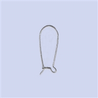 Sterling Silver Kidney Earwire - Medium