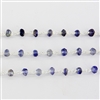 Sterling Silver Chain w/Iolite stone 3-4mm