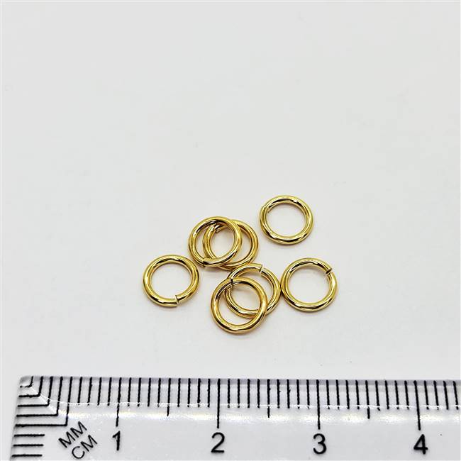14k Gold Filled Heavy Duty Jumpring - Open 6mm. 19.5 Gauge