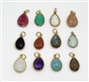 18k Gold over Sterling Silver  Tear Drops 11x16mm Pendants