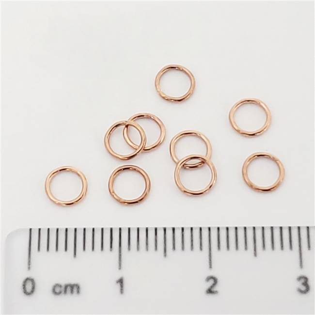 Rose Gold Filled Jumpring - Closed 5mm | 22 Gauge