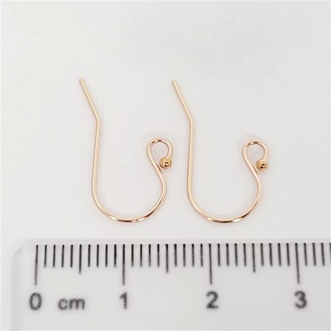 Rose Gold Filled Earwire - Ball End