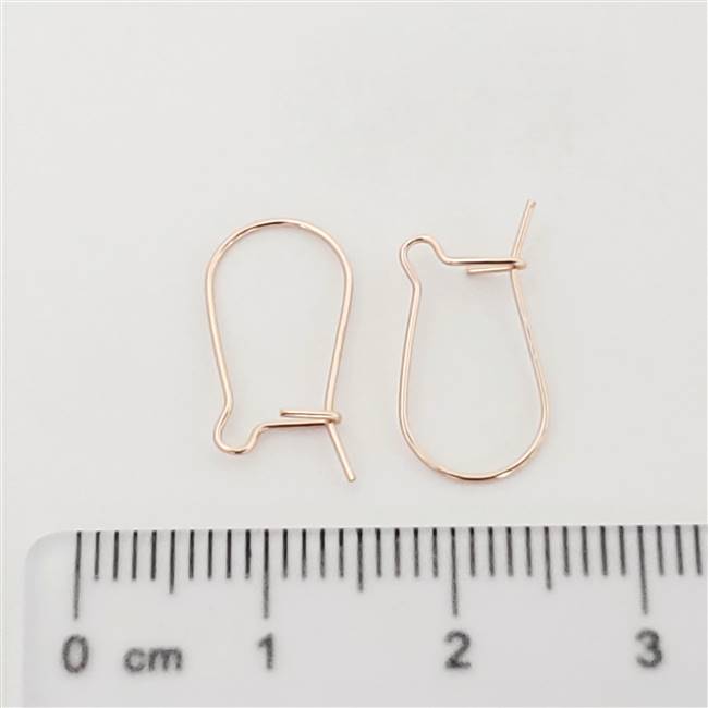 Rose Gold Filled Earwire - Kidney #2