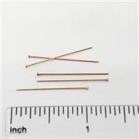 Rose Gold Filled Headpin - 1 inch #24 Gauge