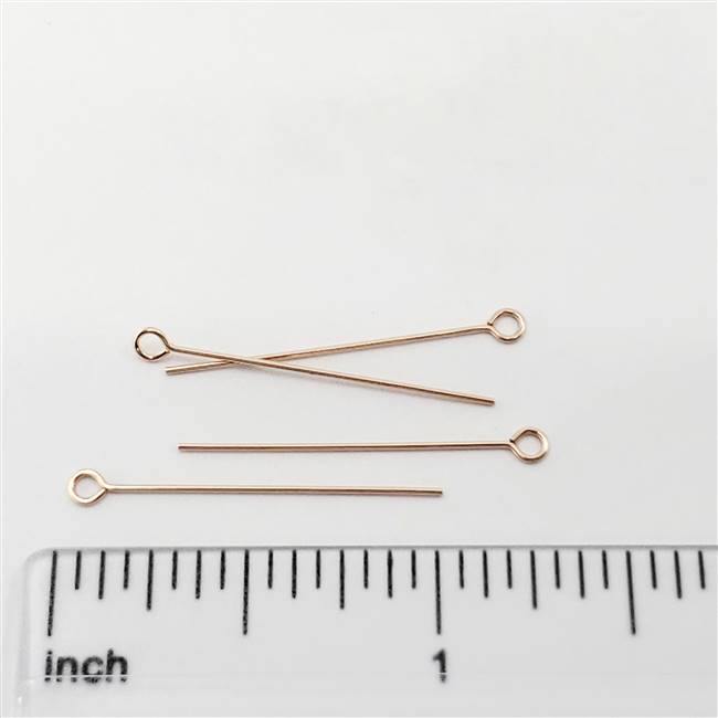 Rose Gold Filled Eyepin - 1.5 inch #24 Gauge