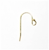 18k Gold over Sterling Silver Earwire - Ball End