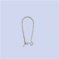 18k Gold over Sterling Silver Earwire - Kidney Medium