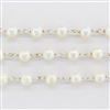 Sterling Silver Chain w/Pearl 5.5-6.0mm