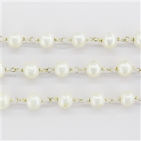 Sterling Silver Chain w/Pearl 5.5-6.0mm