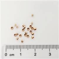 Rose Gold Filled Crimp Beads - 2x1mm