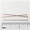 Rose Gold Filled Headpin - Ball End 1 inch #24 Gauge