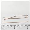 Rose Gold Filled Headpin - Ball End 1.5 inch #24 Gauge