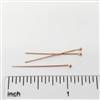 Rose Gold Filled Headpin - Ball End 2 inch #24 Gauge