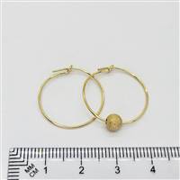 14k Gold Filled Beading Hoop. 0.7mm x 20mm