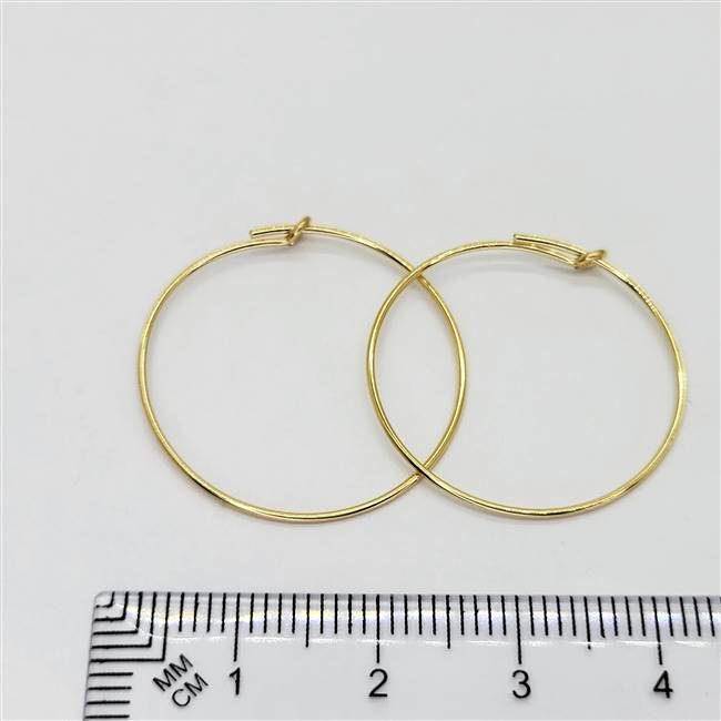 14k Gold Filled Beading Hoop. 0.7mm x 25mm