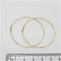 14k Gold Filled Beading Hoop. 0.7mm x 45mm