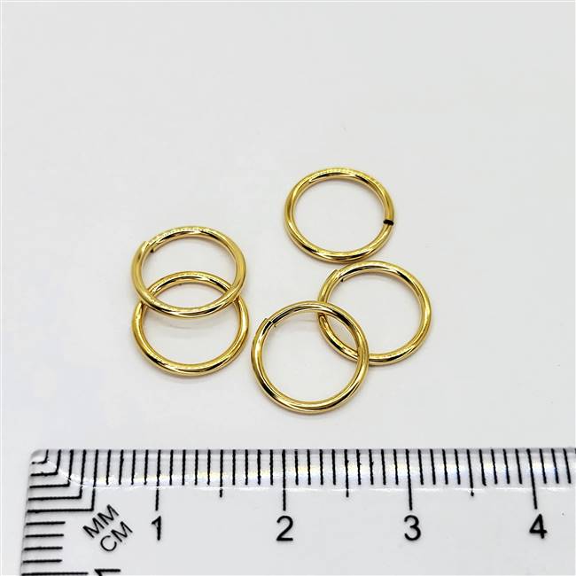 14k Gold Filled Heavy Duty Jumpring - Open 10mm. 18 Gauge