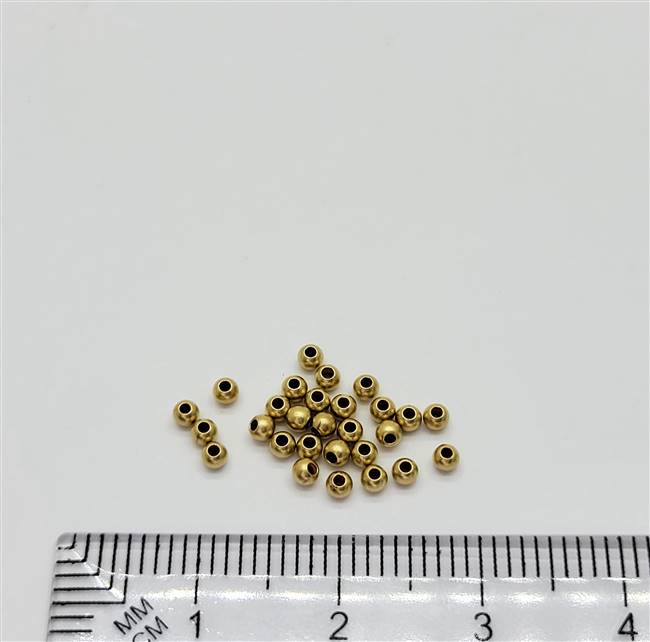 14k Gold Filled Bead - Matte Round 2mm