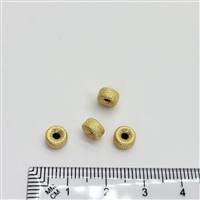 14k Gold Filled Bead - Stardust Rondelle 6mm