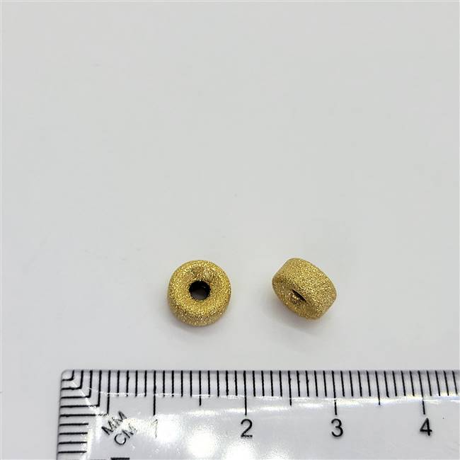 14k Gold Filled Bead - Stardust Rondelle 7mm
