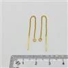 14k Gold Filled Earring - Threader. 2.5 Inches