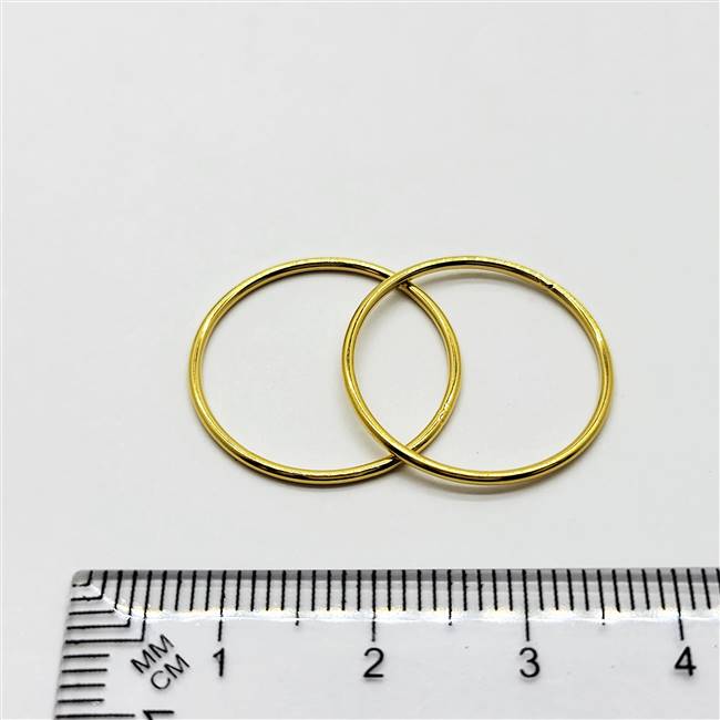 14k Gold Filled Jumpring - Closed Ring 20mm.  18 Gauge.