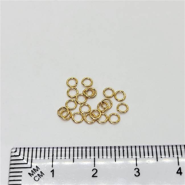14k Gold Filled Jumpring - Open 3mm. 24 Gauge